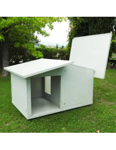 Casa para Perro Grande mod. Veranda con plataforma aislada