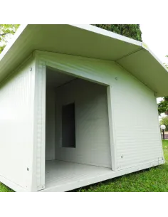 Casa para Perro Grande mod. Veranda con plataforma aislada