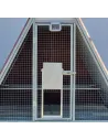 Abrepuertas automático para gallinero con puerta