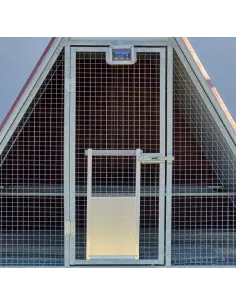 abrepuertas automatico y sensor crepuscular para gallinero