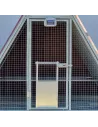 Abrepuertas automático para gallinero con puerta