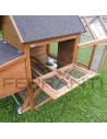Gallinero Movil con Ruedas de madera para 4 gallinas