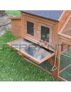 Gallinero Movil con Ruedas de madera para 4 gallinas