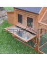 Gallinero Movil con Ruedas de madera para 4 gallinas