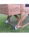 Gallinero Movil con Ruedas de madera para 4 gallinas