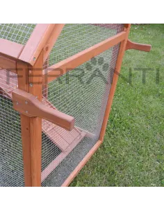 Gallinero Movil con Ruedas de madera para 4 gallinas