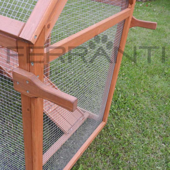 Gallinero Movil con Ruedas de madera para 4 gallinas | Ferranti