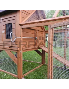 Gallinero Movil con Ruedas de madera para 4 gallinas