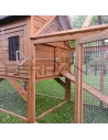Gallinero Movil con Ruedas de madera para 4 gallinas