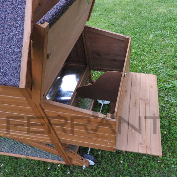 Gallinero Movil con Ruedas de madera para 4 gallinas | Ferranti