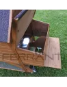 Gallinero Movil con Ruedas de madera para 4 gallinas